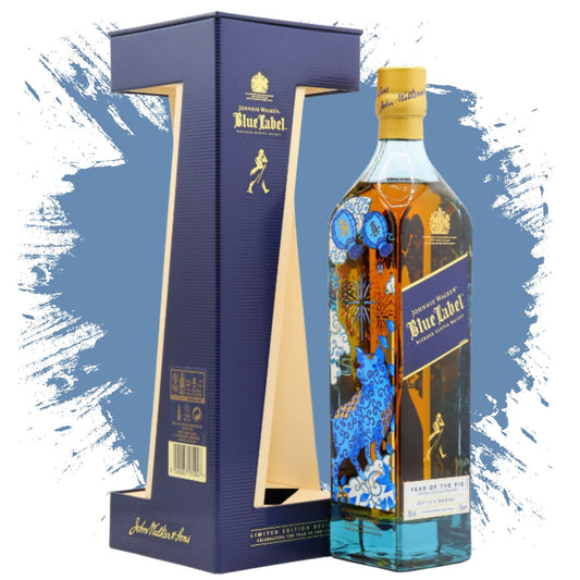 Johnnie Walker Blue Label Chinese New Year - Year of the Pig 2019 Limited Edition Design with Gift Box Blended Scotch Whisky 70cl