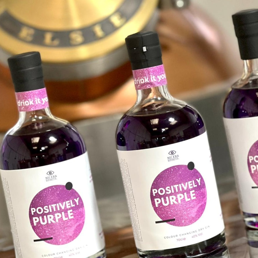 NU ERA SPIRITS POSITIVELY PURPLE DRY GIN 70cl (LIMITED EDITION)